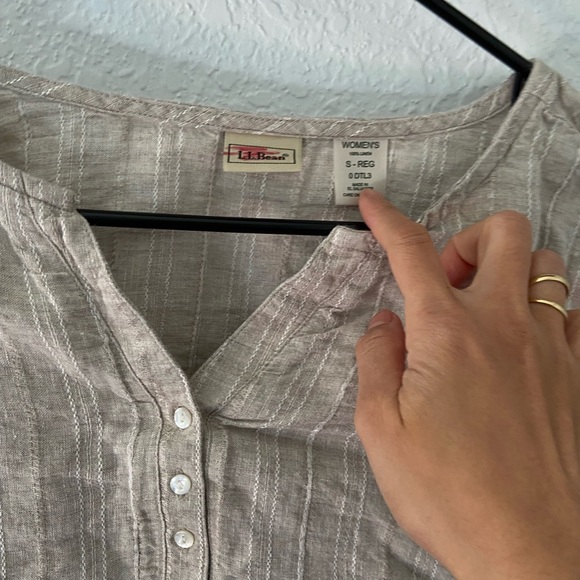 L.L. bean button up blouse - Picture 2 of 3